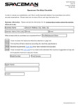 Spaceman_Pre-installation Checklist