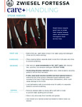Fortessa Steak Knives Care and Handling