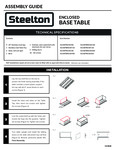 Steelton Enclosed Base Tables Instructions Steelton Enclosed Base Tables Instructions