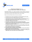 Stern-Williams RETURN GOODS POLICY T&C