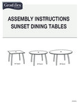 Grosfillex 36" Table Tops Assembly 