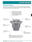 Josam SUPER-FLO® Drain Features