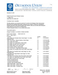 Sweet Loren Kosher Certificate