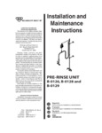 T&S PRE-RINSE UNIT Instructions