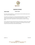 Tapioca Starch Ingredient Statement
