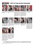 TCD Use & Care Instructions