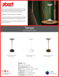 Tempo Lamp Sell Sheet Tempo Lamp Sell Sheet