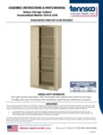 Tennsco 1870 and 2470 Assembly Instructions