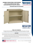 Tennsco J1842A J2442A Assembly Instructions Tennsco J1842A J2442A Assembly Instructions