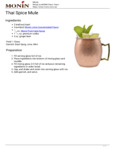 Monin Recipe
