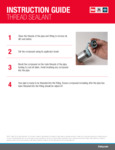 Thread Sealant Instruction Sheet