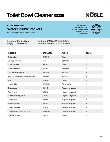 Toilet Bowl Cleaner Ingredient List