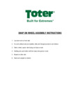 Toter Snap On Wheel Assembly Instructions