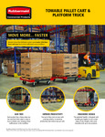 50" X 50" TOWABLE PALLET CART, 	 30" X 60" TOWABLE PLATFORM TRUCK