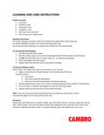 Care Instructions 
