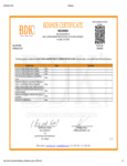Tropical Acai Kosher Certificate