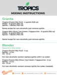 Topics mixing instructions