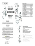 SINGLE LEVER, SINGLE HOLE AND ESCUTCHEON BP-2704, BP-2704-BN, BP-2712, BP-2712-BN Installation and Maintenance Instructions