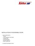 Installation of Reversible Door Installation of Reversible Door