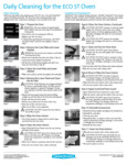 TurboChef ECOST Cleaning Sheet