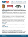 UltraSite Maintenance Instructions UltraSite Maintenance Instructions
