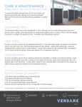 Versare Care & Maintenance Instructions