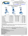 Vestil A-Lift Manual
