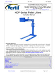 Vestil HDP Manual