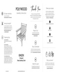Polywood Vineyard Deep Seating Chair Instructions Polywood Vineyard Deep Seating Chair Instructions