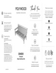 Vineyard Deep Seating Sofa Assembly Instructions