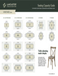 Vineyard Series Seating Guide