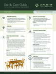 Vineyard Series Use and Care Guide