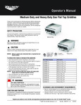 MANUAL GAS GRIDDLE, 36" manual