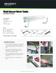 Regency Wall Mount Work Table Installation Regency Wall Mount Work Table Installation