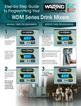 Waring Three Speed Drink Mixer with Timer - Programming Guide Waring Three Speed Drink Mixer with Timer - Programming Guide