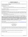 103806 PHD200 Compact Limited Warranty