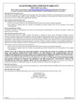 123668 HEPA 2000 Air Scrubber Warranty