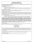 125028 HEPA 700 Warranty