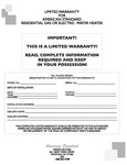 53BCE12AS_ASWH-Residential-Warranty