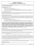 Dri-Eaz Warranty