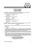 Mi-T-M Compressor Warranty Mi-T-M Compressor Warranty