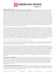 AR Fryer Warranty Statement