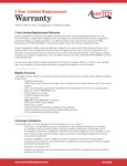 AvantcoEquipment_1_Year_Replacement_Warranty