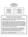 Canarm Warranty