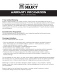 Emperor Select Warranty