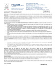 Tre Spade FACEM s.p.a Warranty-Terms-2018-EN Tre Spade FACEM s.p.a Warranty-Terms-2018-EN