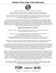 Porcelain Lifetime Warranty