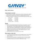 Garvey Warranty