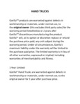 gorilla hand truck warranty gorilla hand truck warranty