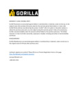 Gorilla WARRANTY CLAIM